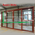 Super wide lift sliding door solid oak with exterior aluminum cladding sliding door system from China brand